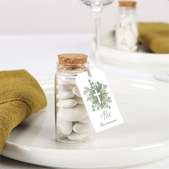 Boîte de dragées communion en grâce mignonette