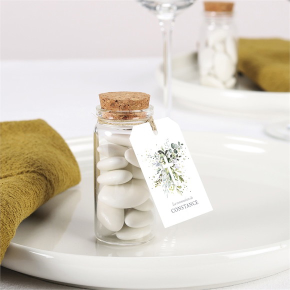 Boîte de dragées communion Espérance mignonette réf.N79124