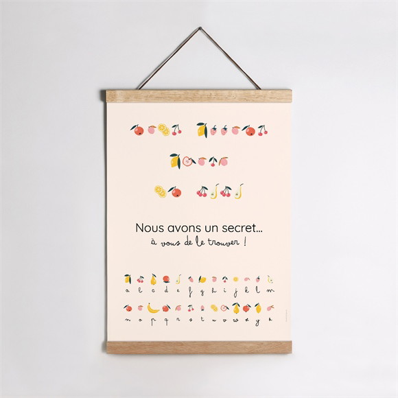 Affiche annonce grossesse Rébus réf.N260519