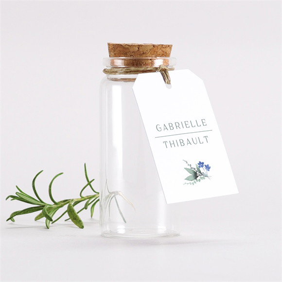 Boîte de dragées mariage Poésie d'Aquarelle mignonette réf.N79140