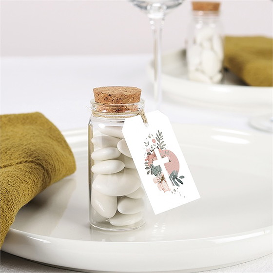 Boîte de dragées baptême glorieuse mignonette