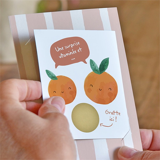 Carte annonce grossesse jeu duo