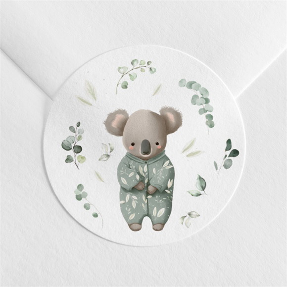 Sticker naissance Koala jungle réf.N3602428