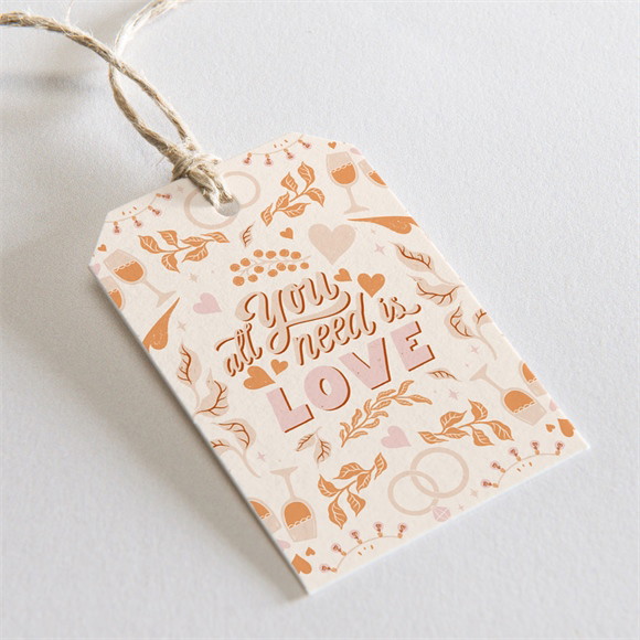 Etiquette mariage Hippie réf.N2911107