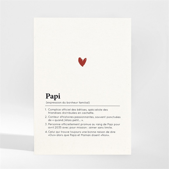 Carte annonce grossesse Papi magnet réf.N210257