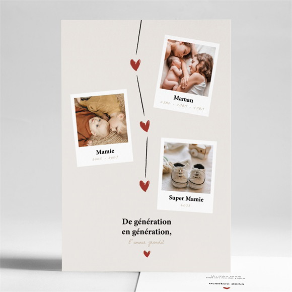 Carte annonce grossesse En images réf.N241307