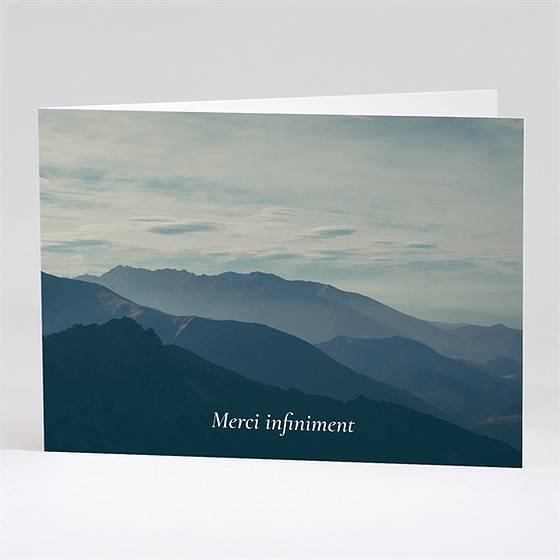 Remerciement décès oraison plié