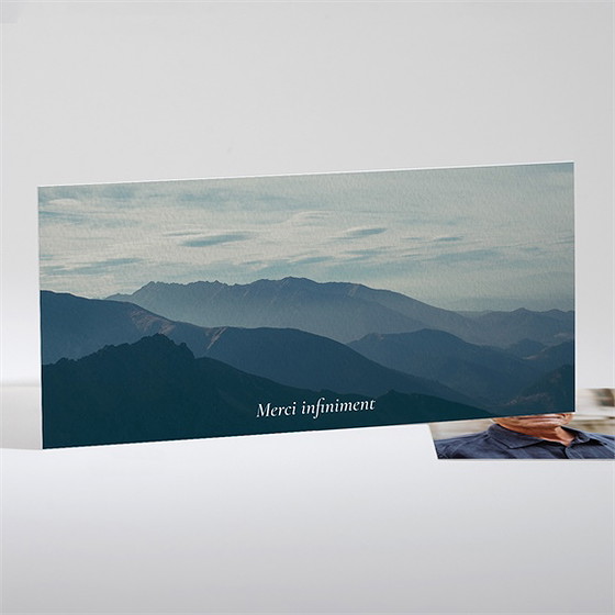 Remerciement décès oraison paysage