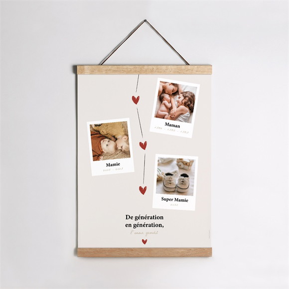 Affiche annonce grossesse En images réf.N260525