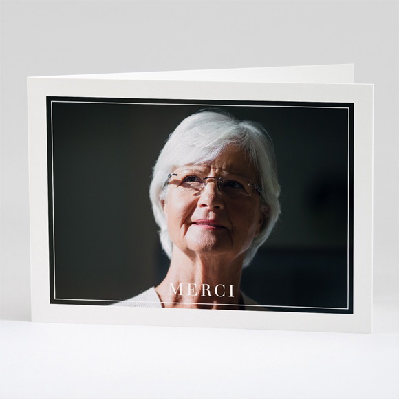 Remerciement décès Pour l'Eternité plié réf.N42173