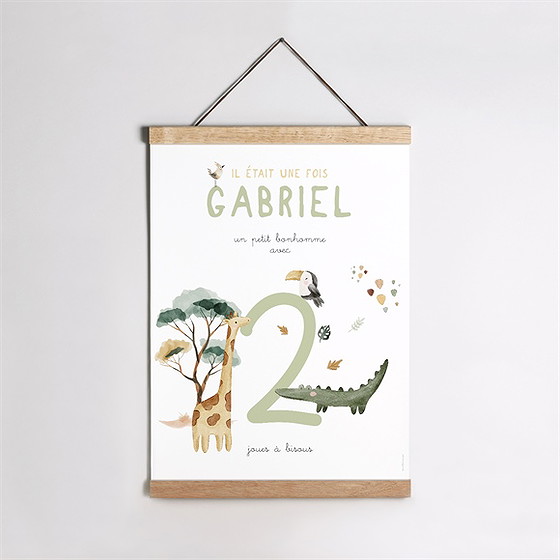 Affiche naissance ma petite savane
