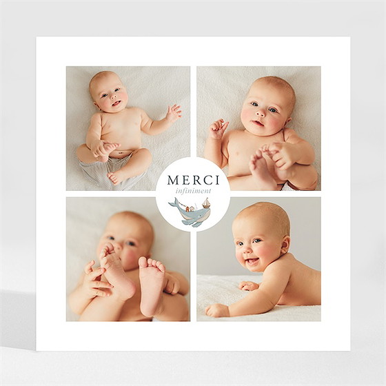 Remerciement naissance mon amie la baleine