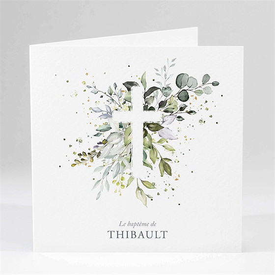 Faire-part de baptême adulte religieux