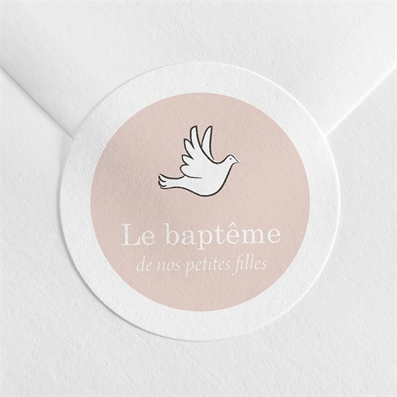 Sticker baptême petites soeurs
