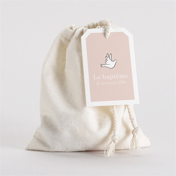 Pochon baptême Petites soeurs réf.N2911123