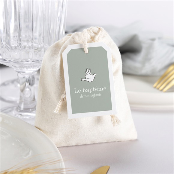 Pochon baptême Petits frères réf.N2911126