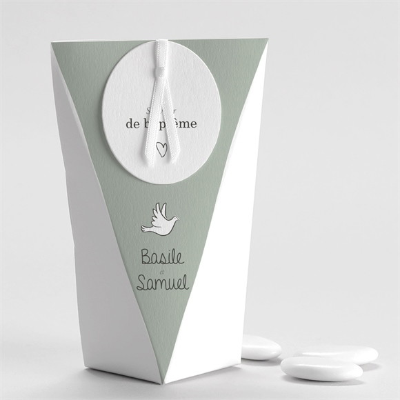 Boîte de dragées baptême Petits frères étui réf.N520435