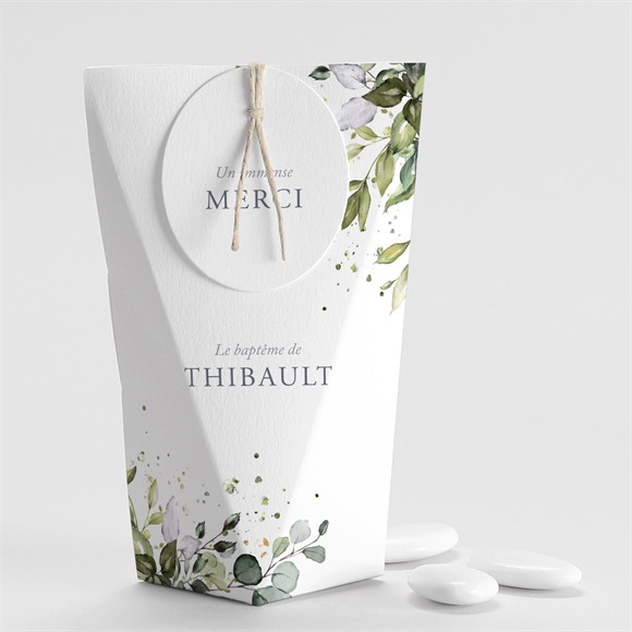 Boîte de dragées baptême Adulte religieux étui réf.N520436