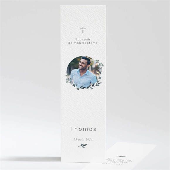 Signet baptême Adulte eucalyptus réf.N201412