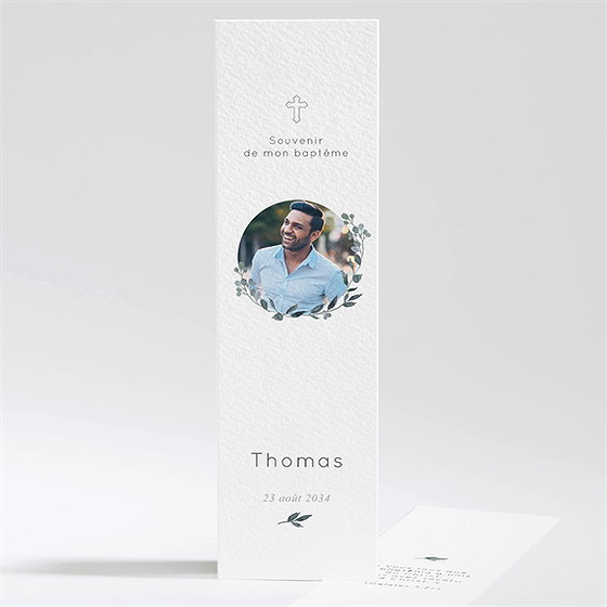 Signet baptême adulte eucalyptus