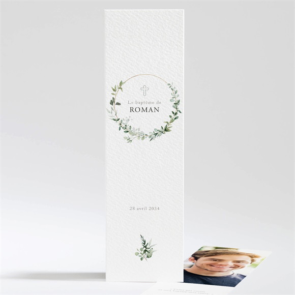 Signet baptême Adulte végétal réf.N201413