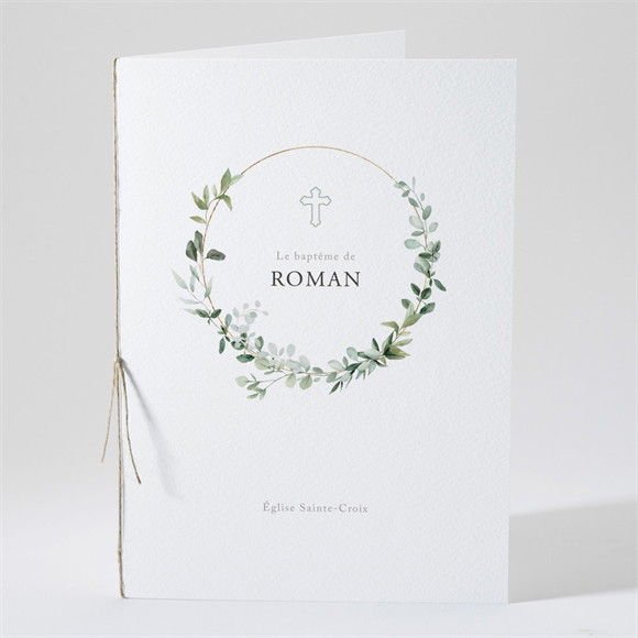Livret de messe baptême Adulte végétal réf.N491595
