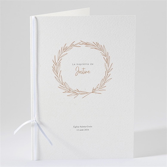 Livret de messe baptême fille adulte