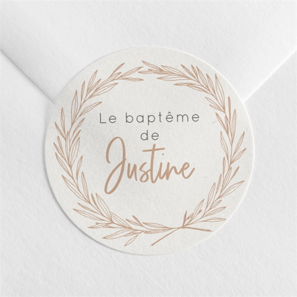 Sticker baptême Fille adulte réf.N3602466
