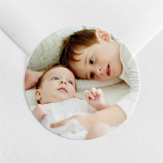 Sticker baptême frère et soeur