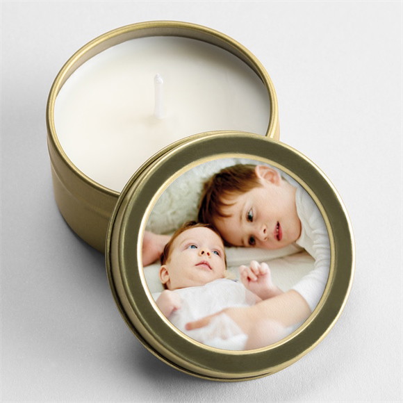 Bougie baptême Frère et soeur or réf.N3602474