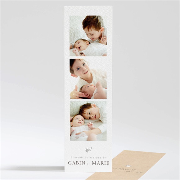 Signet baptême Frère et soeur réf.N201415