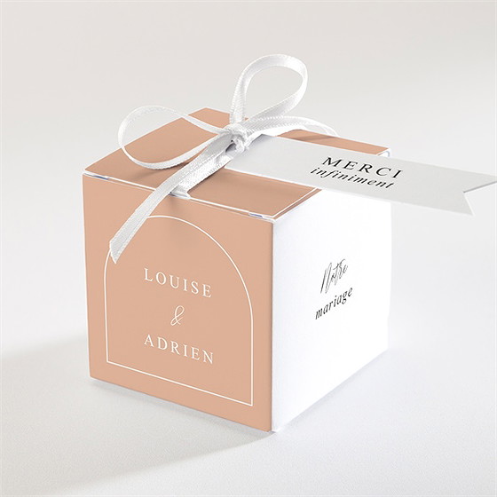 Boîte de dragées mariage bel éclat