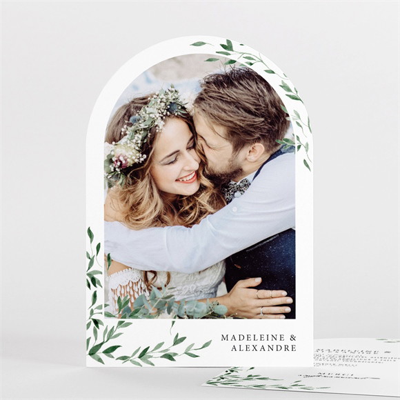 Remerciement mariage A l'ombre de l'olivier arche réf.N27194