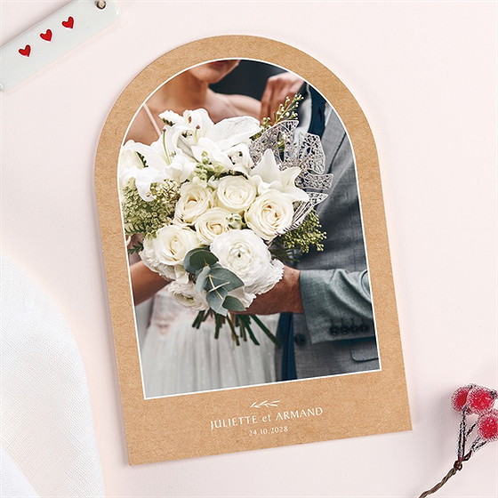 Remerciement mariage bohème écolo arche