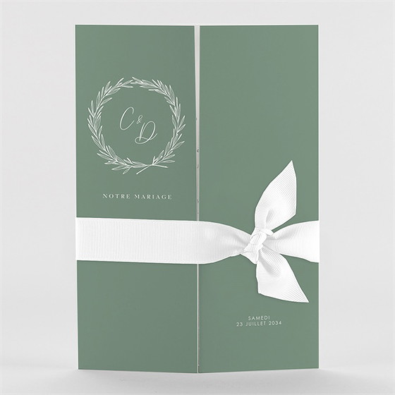 Faire-part mariage tout pour toi 2 volets