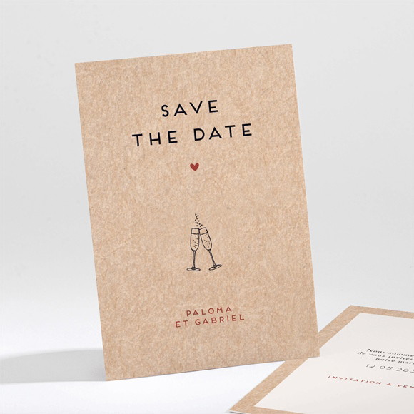 Save the Date mariage Champagne réf.N211720