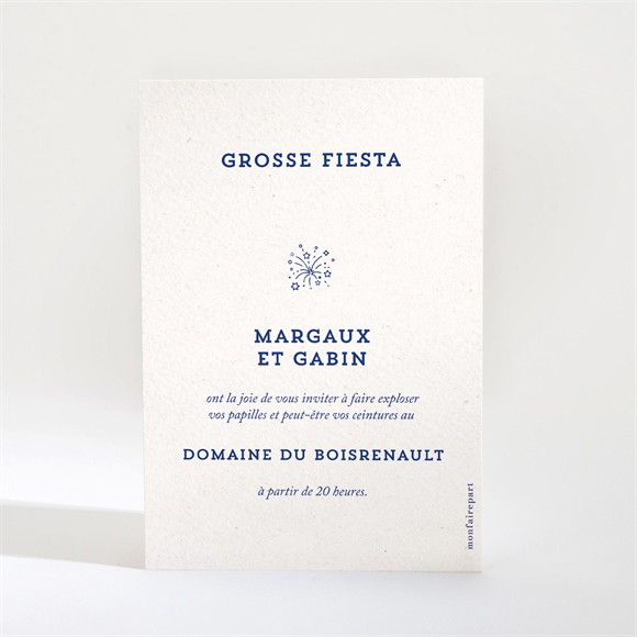 Carton d'invitation mariage Allez viens ! réf.N210260