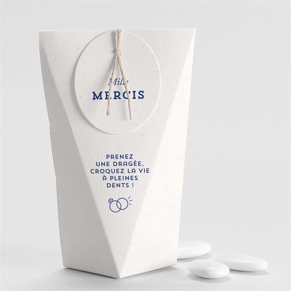 Boîte de dragées mariage Allez viens ! étui réf.N520446