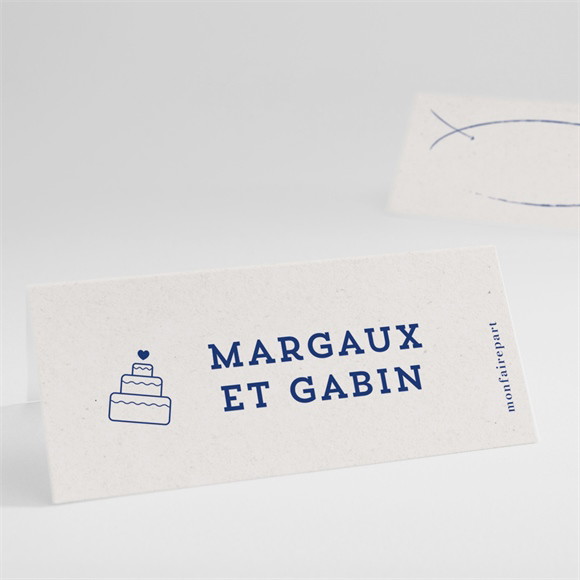 Marque-place mariage Allez viens ! réf.N4401023