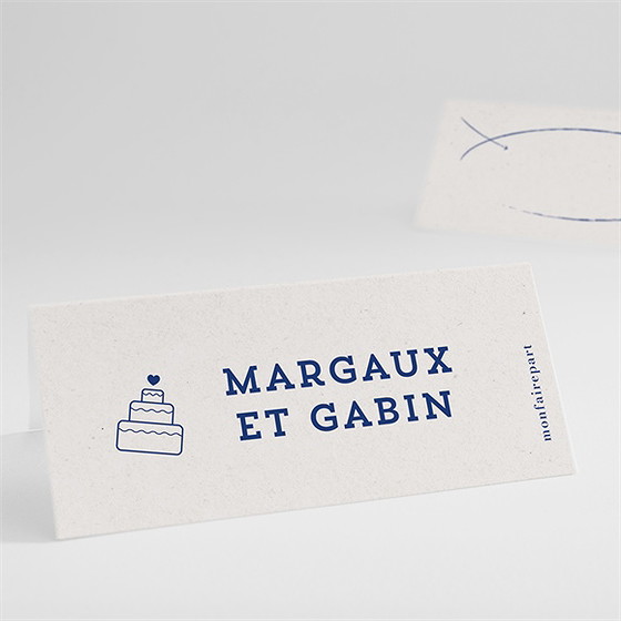 Marque-place mariage allez viens !