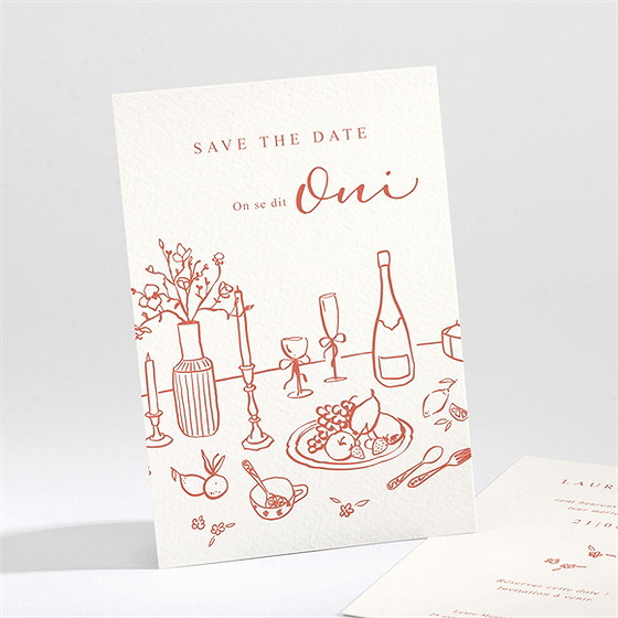 Save the date mariage a l'italienne