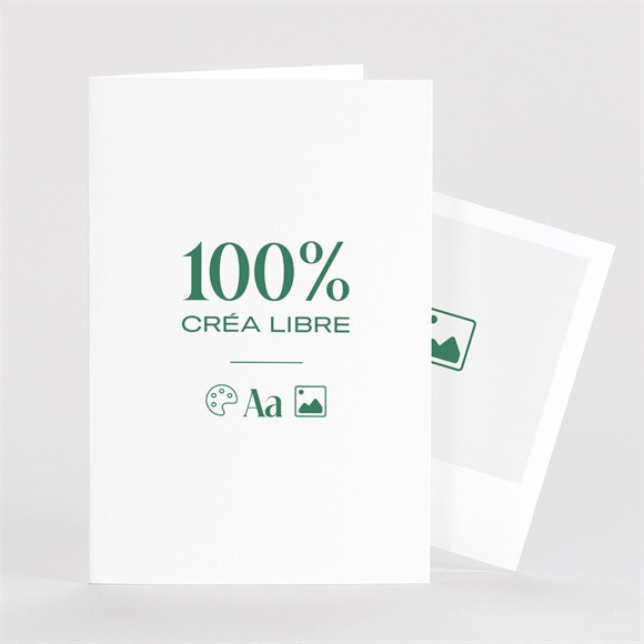 Remerciement mariage A vous de créer 100% plié duo réf.N63104