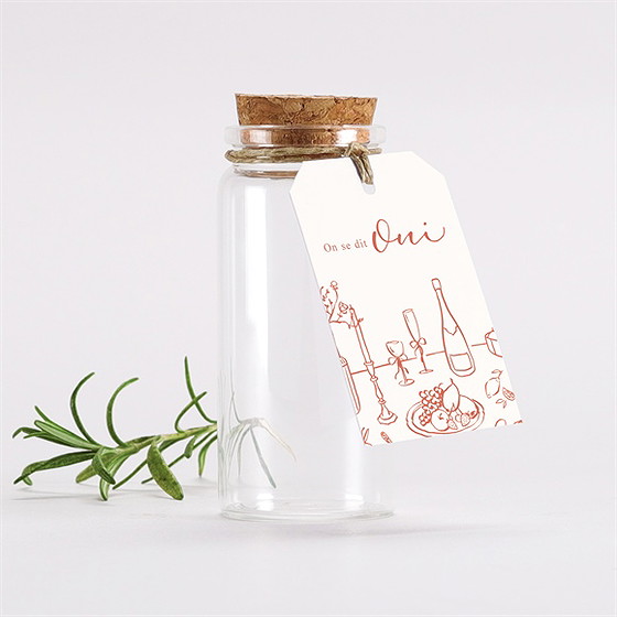 Mignonette mariage légèreté étiquette