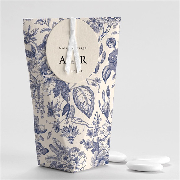 Boîte de dragées mariage Exotique étui réf.N520445