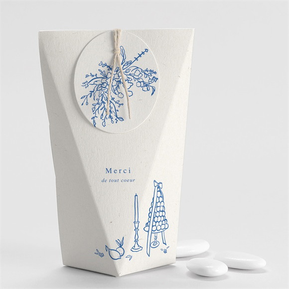 Boîte de dragées mariage Dolce vita étui réf.N520449