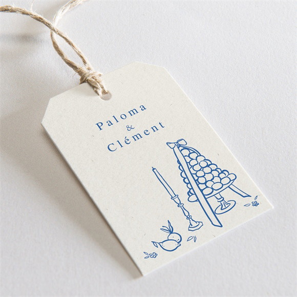 Etiquette mariage Dolce vita réf.N2911145