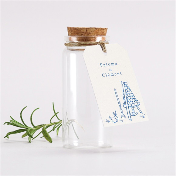 Mignonette mariage Dolce vita étiquette réf.N2911146