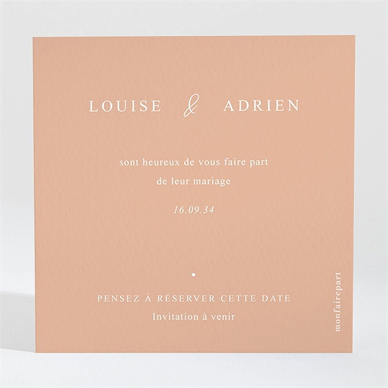 Save the date mariage bel éclat