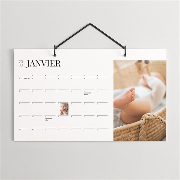 Calendrier détachable Ma première année en photos réf.N56002