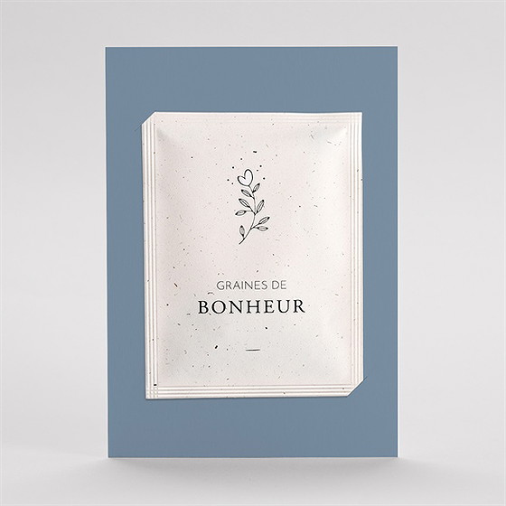 Faire-part naissance moderne et tendance graines